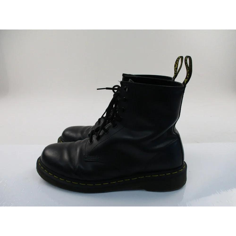 Dr. Martens 1460 Boots Mens 11 Black Leather 8-Eye Utility Classic Combat